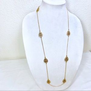 Long gold CZ chain